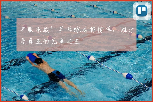 不服来战!乒乓球名将榜单,谁才是真正的无冕之王